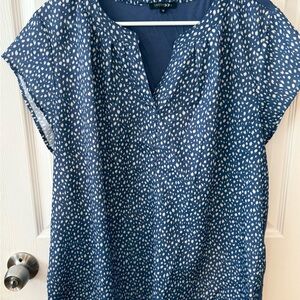 Papermoon Blue and White Dotted Blouse